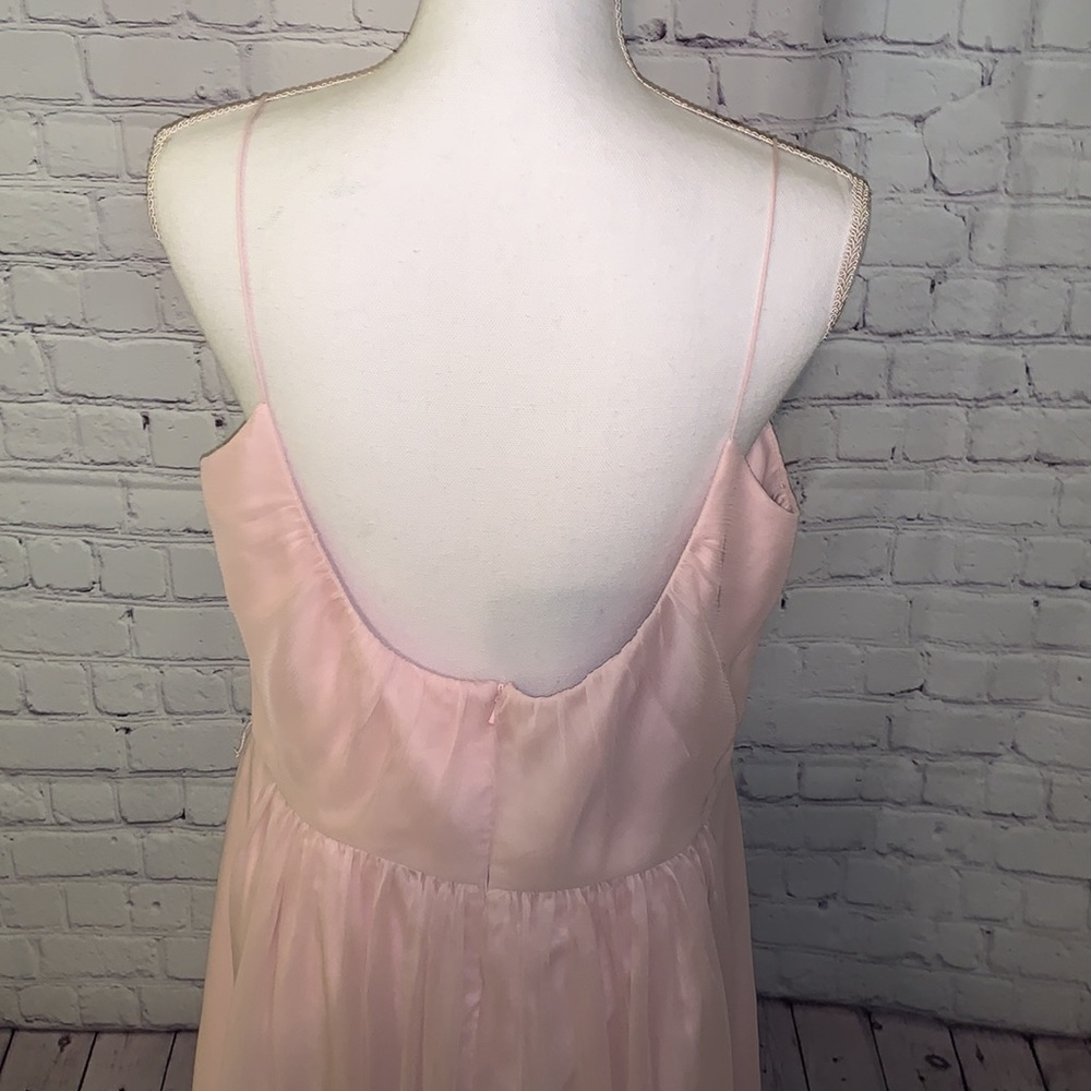 💕 Lela Rose pink chiffon evening gown. Size 16💕 - Picture 8 of 10